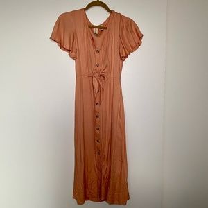 Peach Flowy Dress